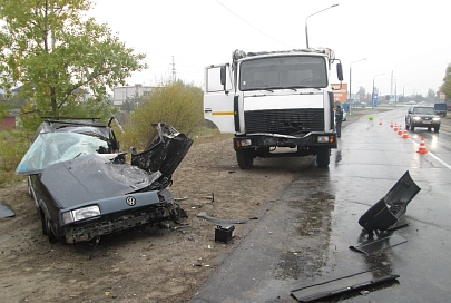 В Гомеле МАЗ протаранил «Фольксваген», водитель легковушки погиб на месте